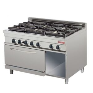 Фурна GN 2/1 газова с 6-ца газови котлона GR932