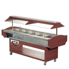 Бен мари отоплително, Buffet с вместимост 6 съда GN 1/1 SHBM6M - Image 2